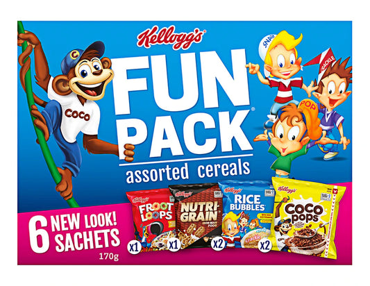 Kellogg's Cereal Fun Pack 170g - 2 Pack