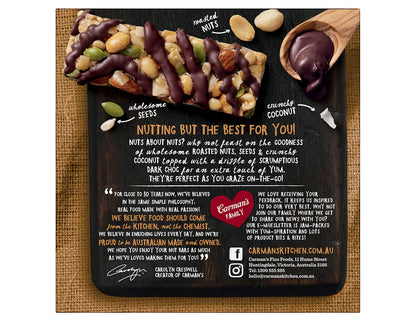 Carman's Nut Bars Dark Choc, Macadamia & Coconut 160g - 3 Pack