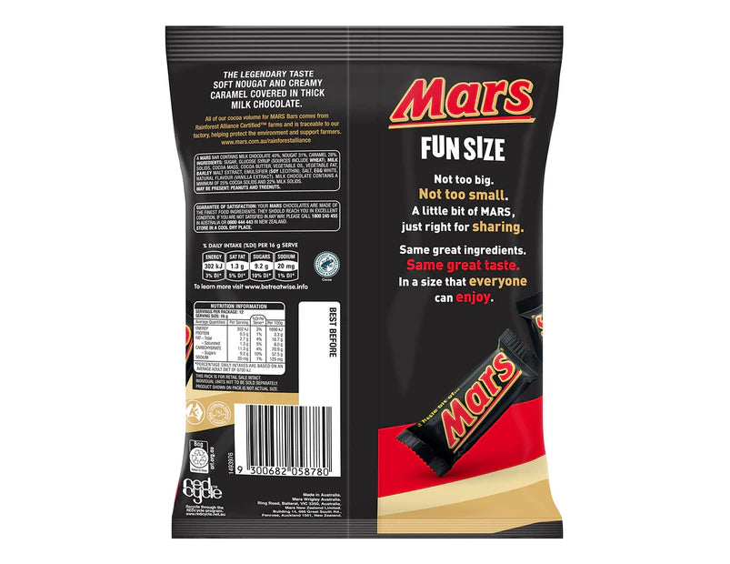 Mars Fun Size Share Bag 192g - 3 Pack