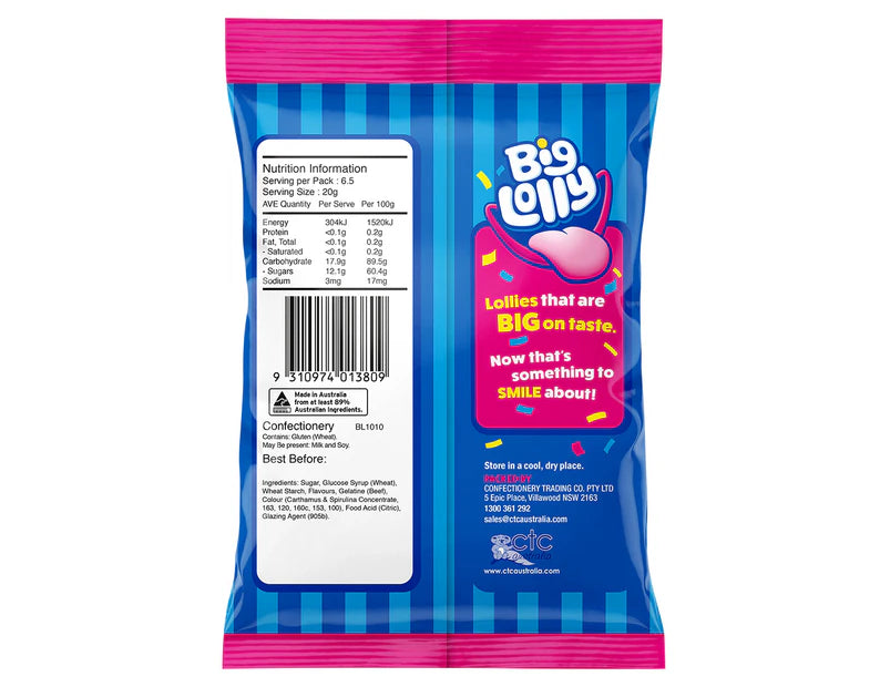 Big Lolly Jelly Beans 130g - 3 Pack