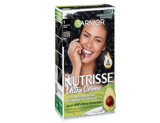 Garnier Nutrisse Permanent Hair Colour 1 Liquorice Black