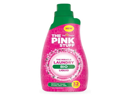 The Pink Stuff Miracle Laundry Sensitive Non-bio Liquid (960ml) - Vegan Friendly - Sensitive on Skin, Tough on Stains, Gentle on Clothes