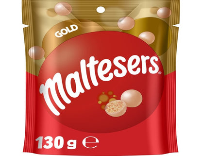 Maltesers Gold Chocolate Snack & Share Bag 130g - 2 Pack