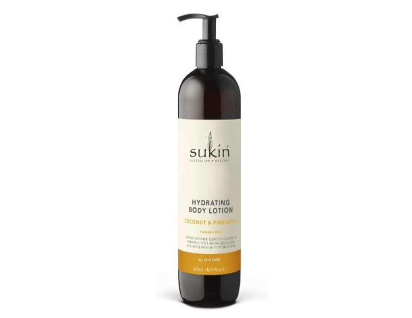 Sukin Hydrating Body Lotion, Pineapple & Coconut, 500ml