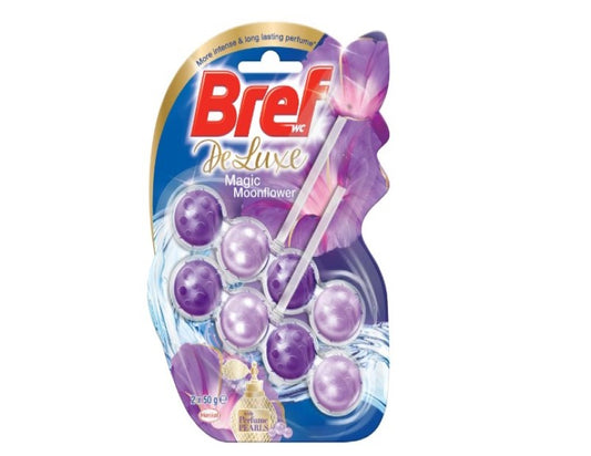 Bref Deluxe Magic Moonflower Rim Block Toilet Cleaner, 50 g (Pack of 2)