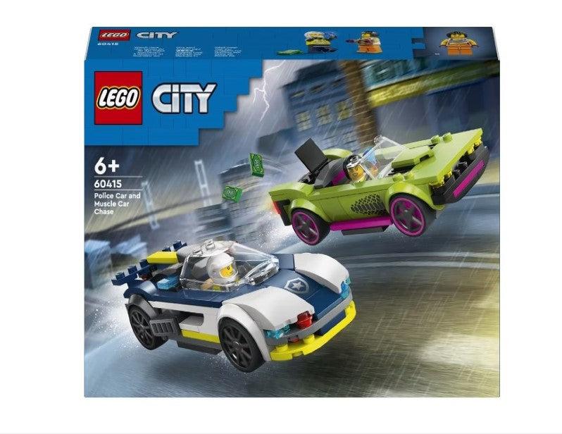 LEGO City Police Car and Muscle Car Chase 60415