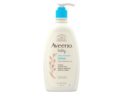 Aveeno Baby Daily Moisturising Fragrance Free Sensitive Moisturising Lotion 532ml | Perfect for dry sensitive skin| Moisturises & protects skin for 24 hours