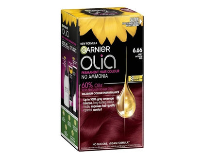 Garnier, Permanent Hair Colour, Ammonia Free and Nourishing, Olia, 6.66 Very Intense Red