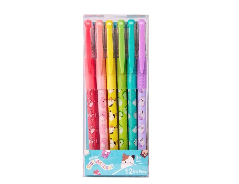 Original Squishmallows 12 Pack Gel Pens