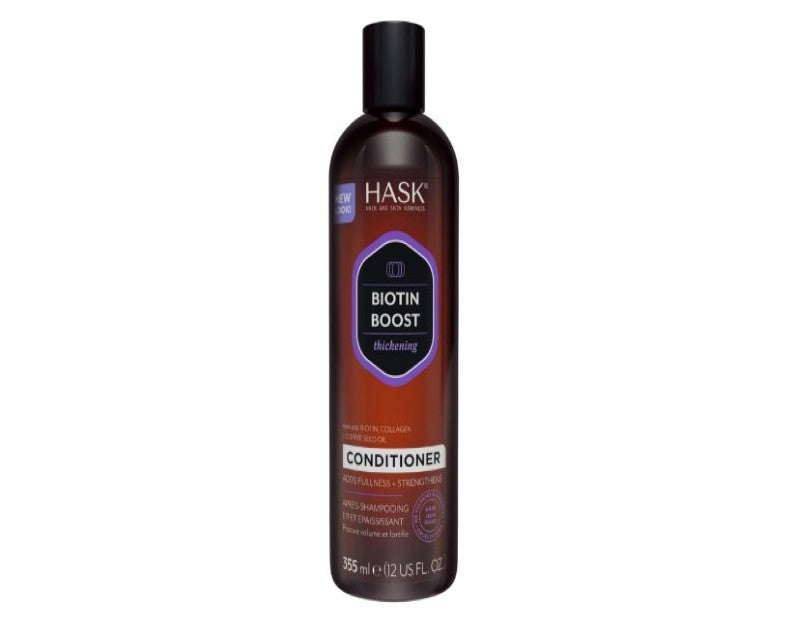 HASK Biotin Boost Thickening Conditioner for all hair types, colour safe, , paraben-free - 1 355 mL Bottle