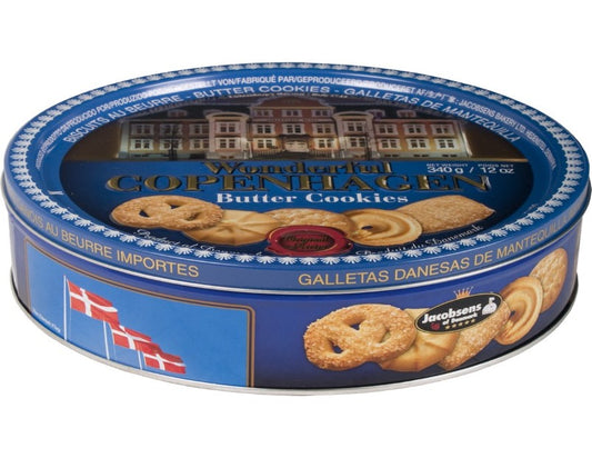 Jacobsens Wonderful Copenhagen Butter Cookie Tin 340g - 2 Pack