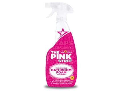 The Pink Stuff Miracle Bathroom Foam Cleaner (750ml) - Spray & Wipe to Clean Dirt, Grime and Limescale in Your Bathroom