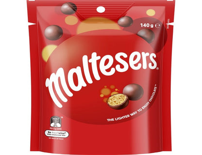 Maltesers Milk Chocolate Snack & Share Bag 140g - 2 Pack