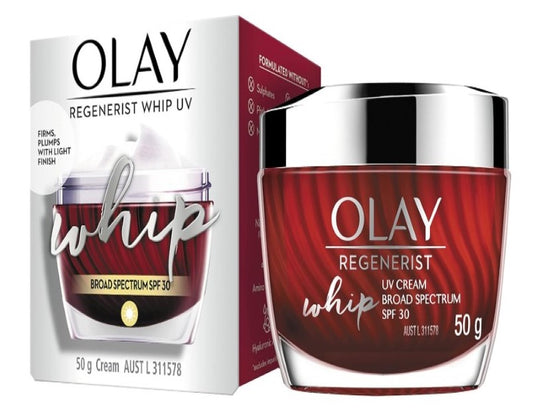 Olay Regenerist Whips Face Cream Moisturiser UV SPF 30 50g