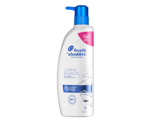 Head and Shoulders Clean and Balanced Shampoo 850 ml