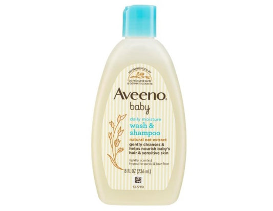 Aveeno Baby Daily Moisture Lightly Scented Sensitive Wash & Shampoo 236ml