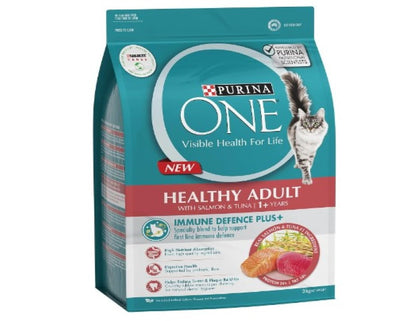 PURINA ONE Adult Dry Cat Food Immune Defence Plus+ Salmon & Tuna 3kg