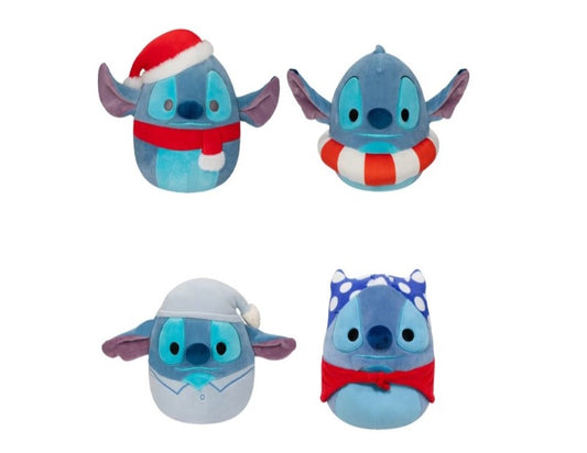 17cm Squishmallows Holiday Disney Stitch Plush Toy - Assorted