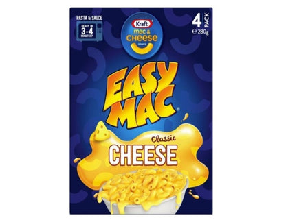 Kraft Mac and Cheese Original Pasta Easy Microwaveable Macaroni Instant Pasta Quick Meal 280g