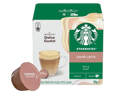 Starbucks Nescafe Dolce Gusto Blonde Caffe Latte 12 Coffee Pods - 3 Pack