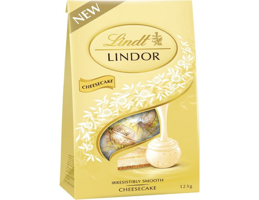 Lindt Lindor Cheesecake White Chocolate Bag 123g