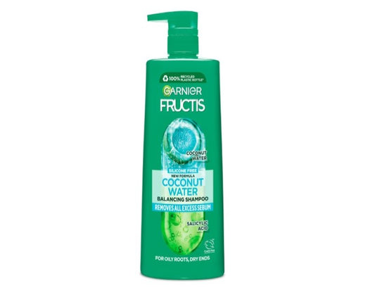 Garnier Fructis Coconut Water Shampoo For Oily Roots Dry Ends 850ml