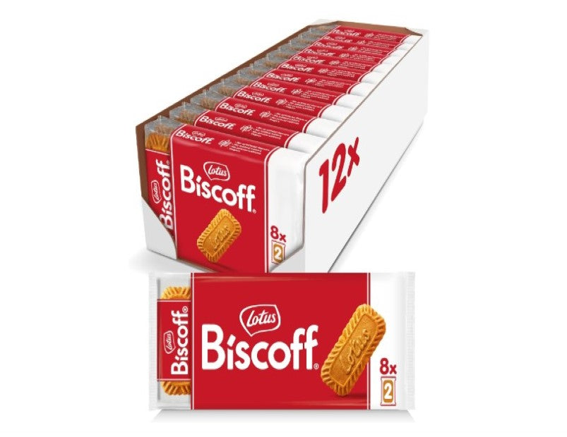 Lotus Biscoff Biscuits - Box of 12 x 8 Twin Packs