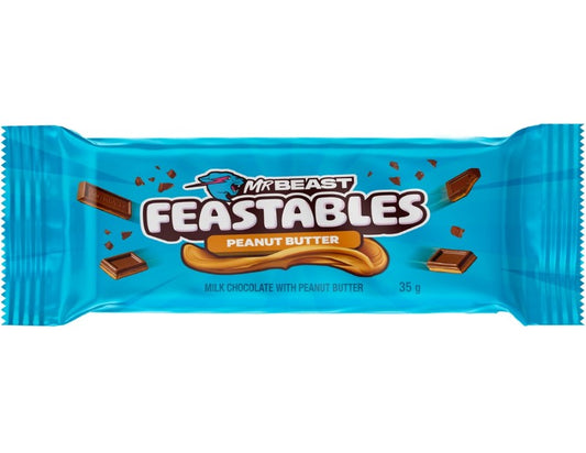 Mr Beast Feastables Peanut Butter Chocolate 35g - 3 Pack