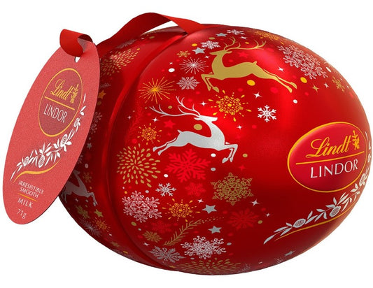 Lindt LINDOR Chocolate Tin Bauble 71g