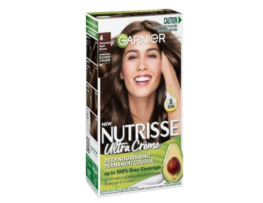 Garnier Nutrisse Permanent Hair Colour 4 Tamarind Dark Brown