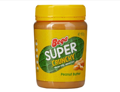 Bega Super Crunchy Peanut Butter, 470g