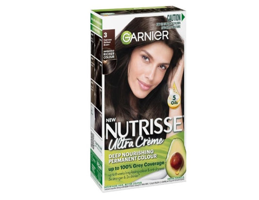 Garnier Nutrisse Permanent Hair Colour 3 Espresso Darkest Brown