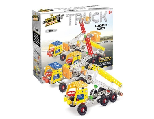 Construct IT Truck - 120 Piece Truck Construction Kit - Build Your Own Metal Truck