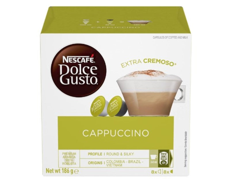 NESCAFÉ DOLCE GUSTO Cappuccino Coffee Capsules Box of 16 servings