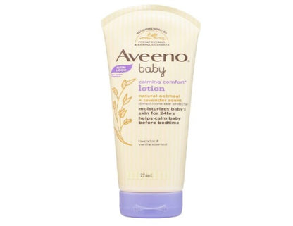 Aveeno Baby Calming Comfort Lavender and Vanilla Scented Sensitive Moisturising Lotion 226mL|  Moisturise and protect delicate dry skin