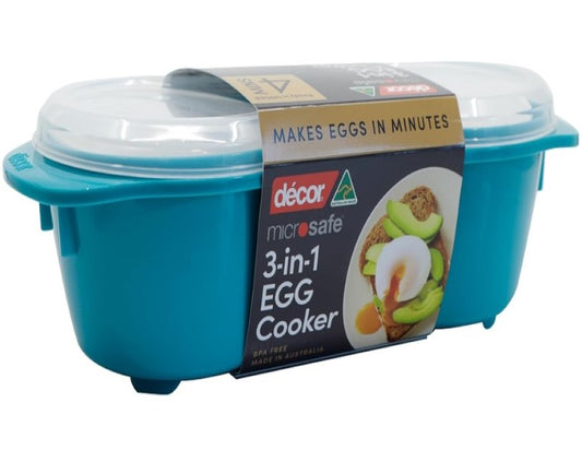 Décor Microsafe 3 in 1 Egg Cooker, Teal