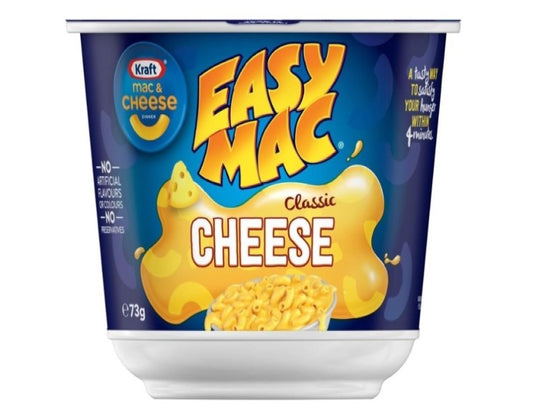 Kraft Mac and Cheese Classic Cheese Pasta Bowl Easy Microwaveable Macaroni Instant Pasta Quick Meal 73g