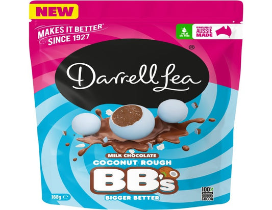 Darrell Lea Milk Chocolate Coconut BBs 168g - 2 Pack