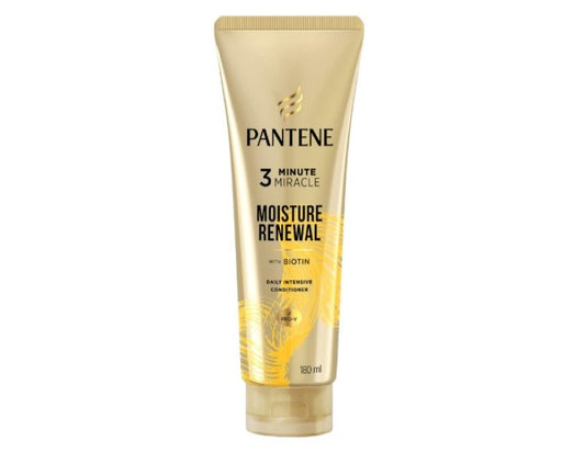 Pantene 3 Minute Miracle Daily Moisture Renewal Hair Treatment, Deep Conditionining Treatment For Dry Hair 180ml