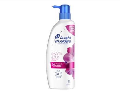 Head & Shoulders Smooth and Silky Anti Dandruff Shampoo For Smooth and Silky Hair, 660ml