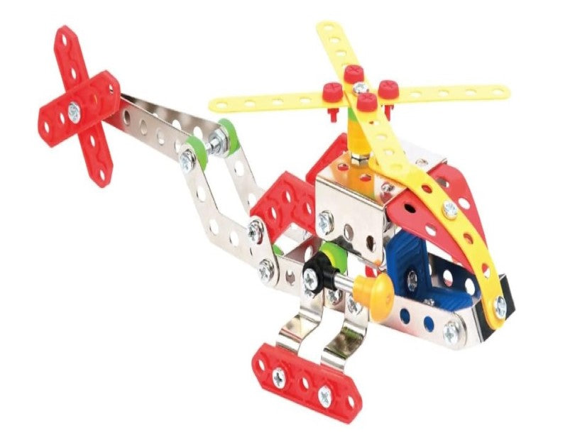 Construct IT Helicopter - 120 Piece Helicopter Construction Kit - STEM Toys for 8+ Year Olds - Build Your Own Metal Helicopter