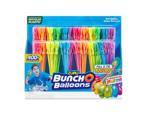 12 Pack Zuru Bunch O Balloons Tropical Party! Self-Sealing Water Balloons