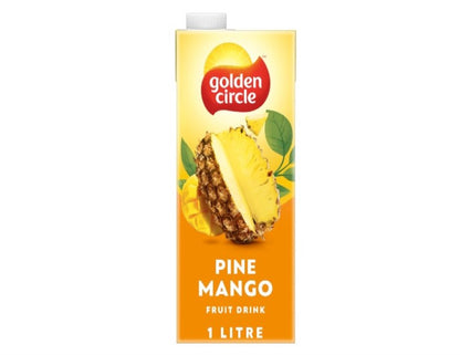 Golden Circle Pineapple and Mango Fruit Drink Flavoured Tetra Drink Carton No Artificial Colours, Flavours or Preservatives 1L