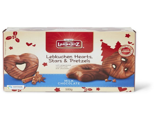 Lambertz Milk Chocolate Gingerbread Shapes 500g - 2 Pack