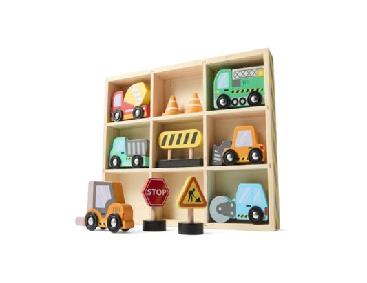 Wooden Construction Vehicle Set