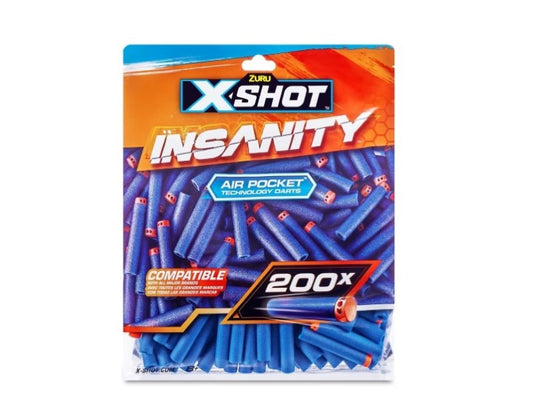 200 Piece Zuru X-Shot Insanity Darts Refill Pack