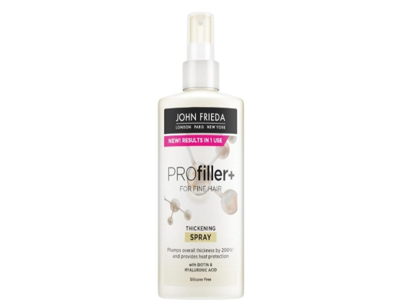 John Frieda PROfiller+ Thickening Spray with Heat Protection for Thin, Fine Hair,