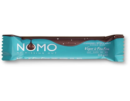 Nomo Caramel & Seasalt Chocolate Bar 38g - 3 Pack