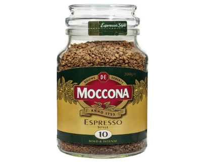 Moccona Espresso Style Freeze Dried Instant Coffee, 200g