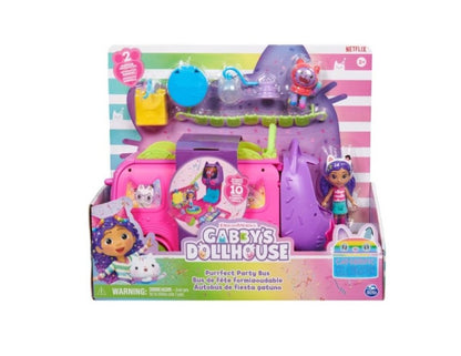 DreamWorks Gabby's Dollhouse Purrfect Party Bus Playset